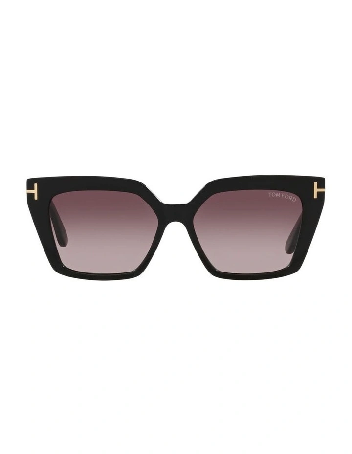 Winona Acetate Sunglasses in Black image 2