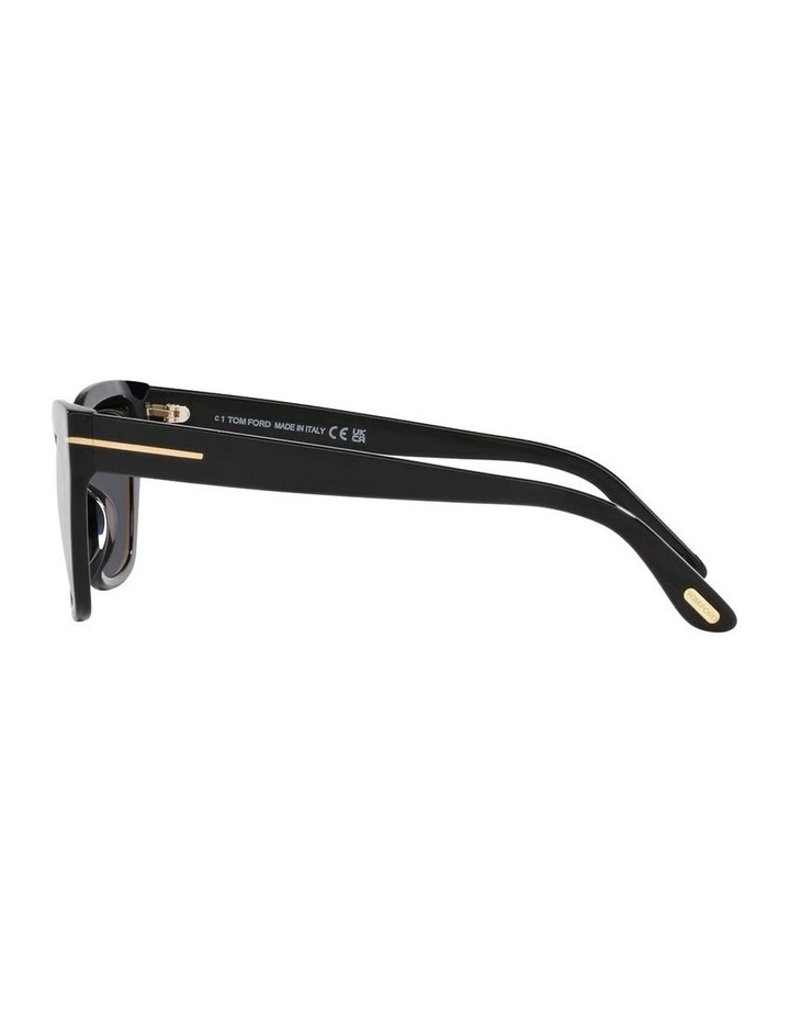 Juliette Acetate Sunglasses in Black image 2