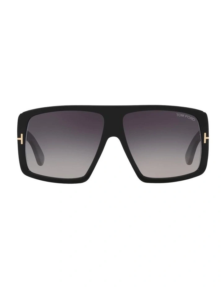 Raven Acetate Sunglasses in Black image 1