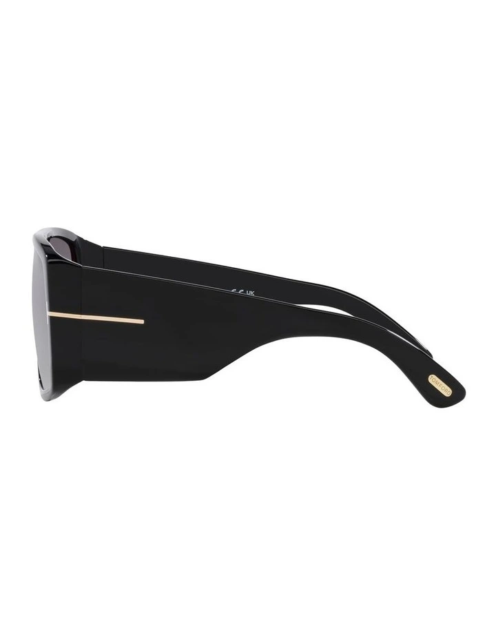 Raven Acetate Sunglasses in Black image 2