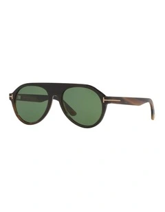 Horn / Ivory FT1047-P Sunglasses in Brown