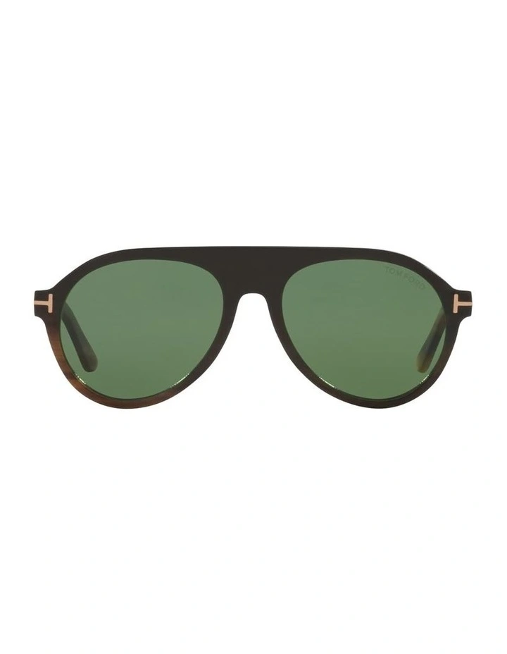 Horn / Ivory FT1047-P Sunglasses in Brown image 2
