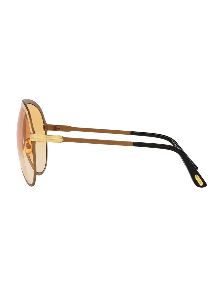 Xavier TF Metal Sunglasses in Gold image 2