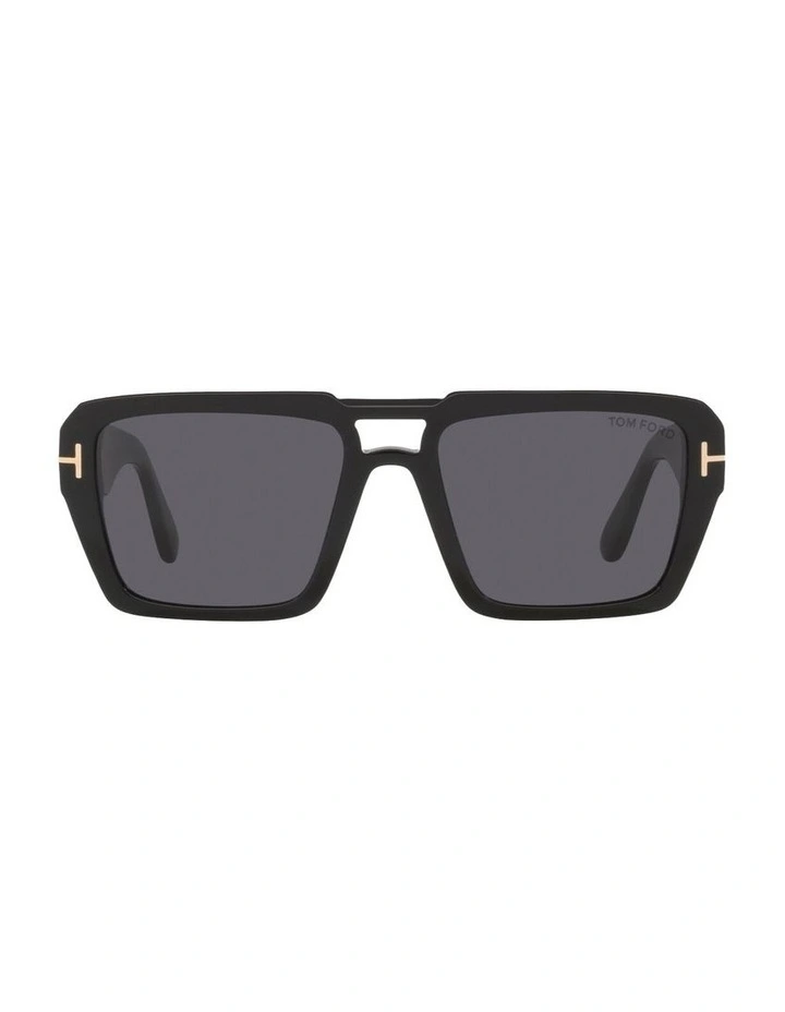 Redford TR Acetate Sunglasses in Black image 1