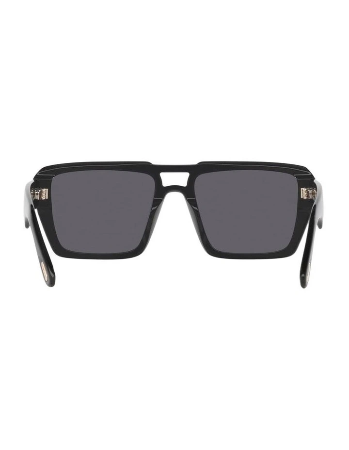 Redford TR Acetate Sunglasses in Black image 2