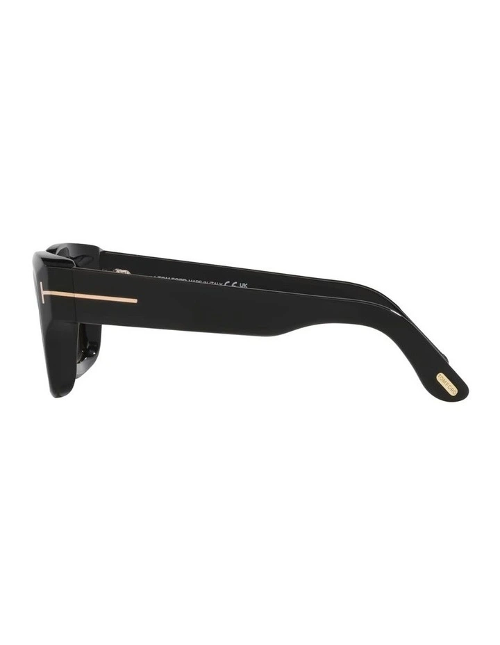 Ilias Acetate Sunglasses in Black image 3