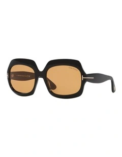 Ren Acetate Sunglasses in Black