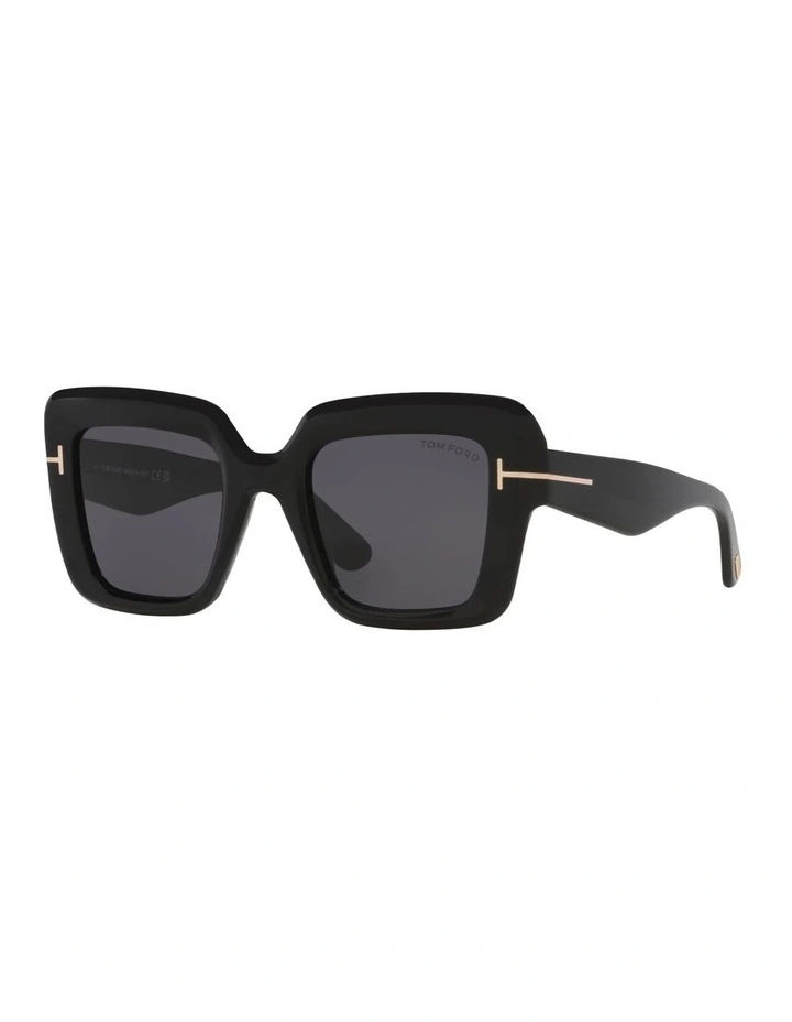 Esme TR Acetate Sunglasses in Black image 1