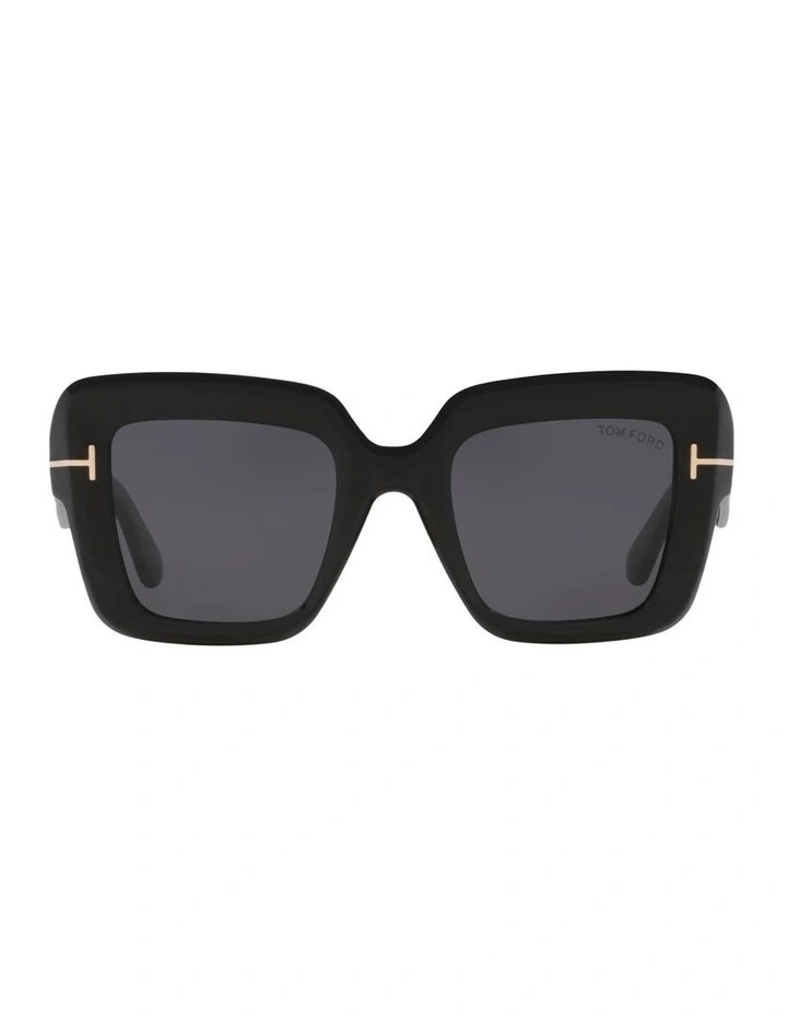 Esme TR Acetate Sunglasses in Black image 2
