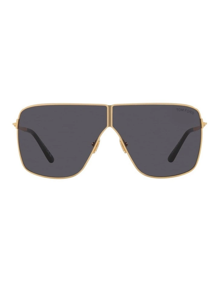 Huxley Metal Sunglasses in Gold image 1