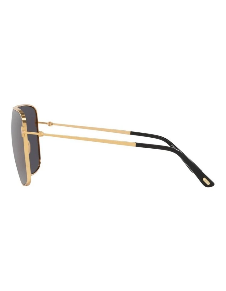 Huxley Metal Sunglasses in Gold image 2