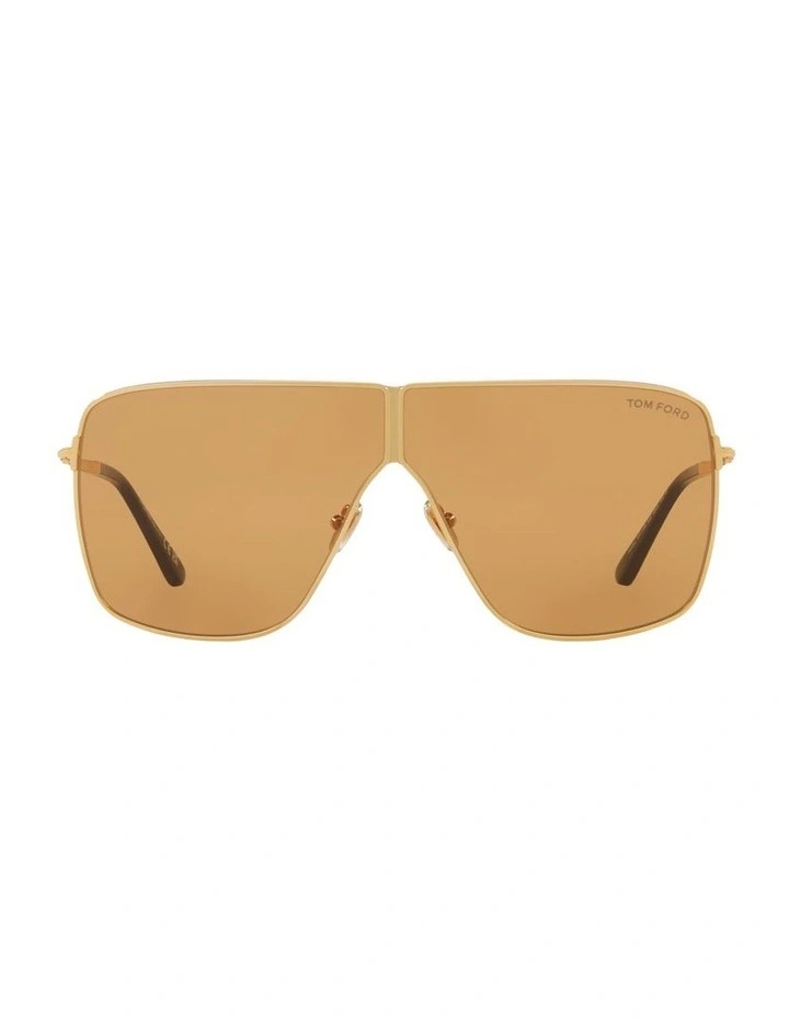 Huxley Metal Sunglasses in Gold image 1