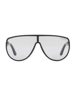 Achilles Injected Sunglasses in Black