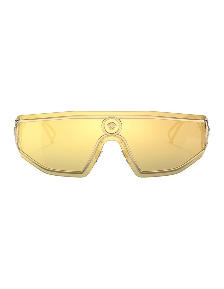 Metal Sunglasses in Gold image 2