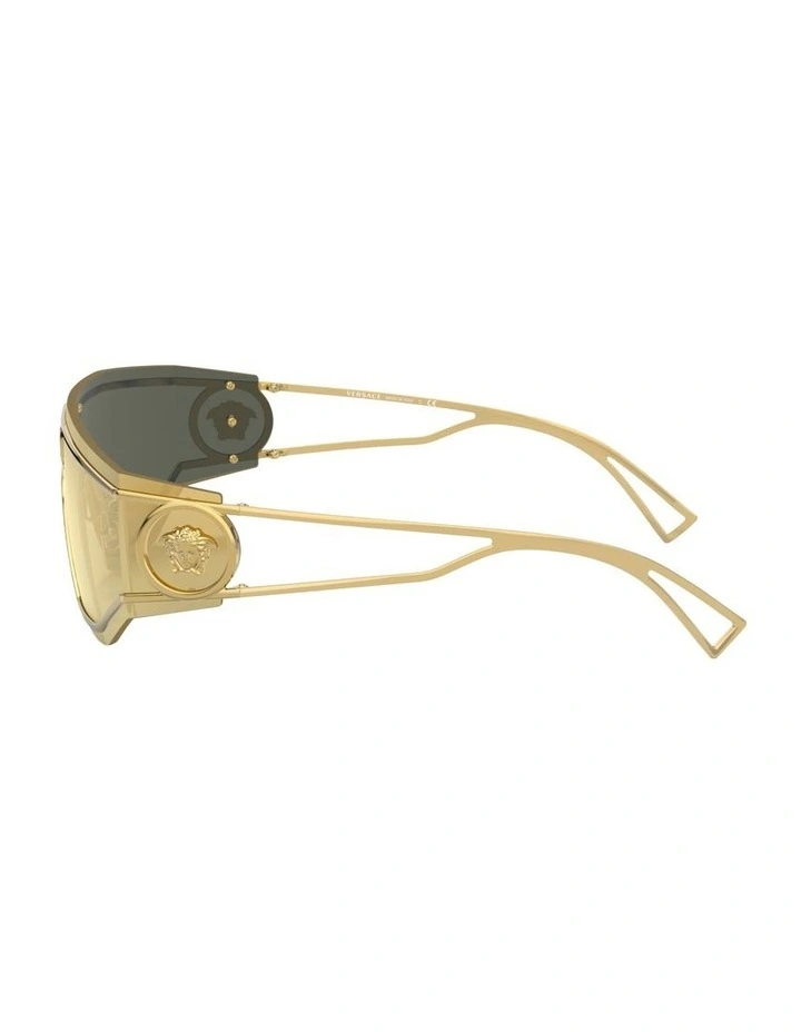 Metal Sunglasses in Gold image 3