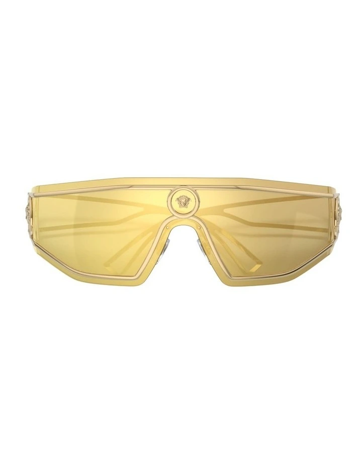 Metal Sunglasses in Gold image 4
