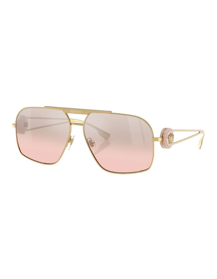 Steel Sunglasses in Gold image 1