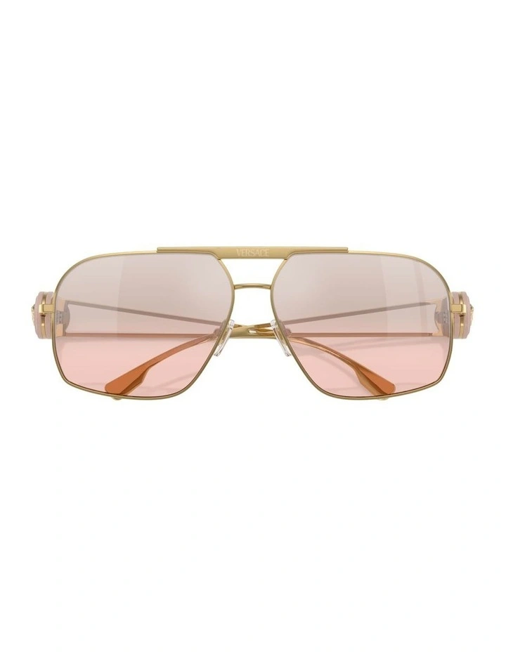Steel Sunglasses in Gold image 4