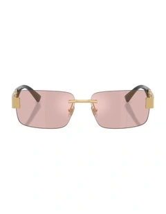 Metal Sunglasses in Gold