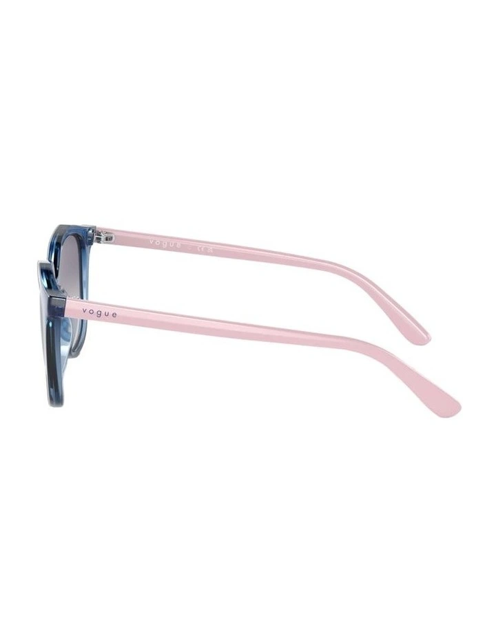 Kids Injected VJ2016 Sunglasses in Blue image 2