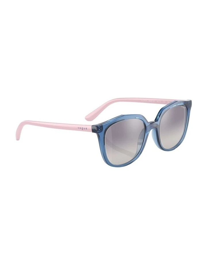 Kids Injected VJ2016 Sunglasses in Blue image 4