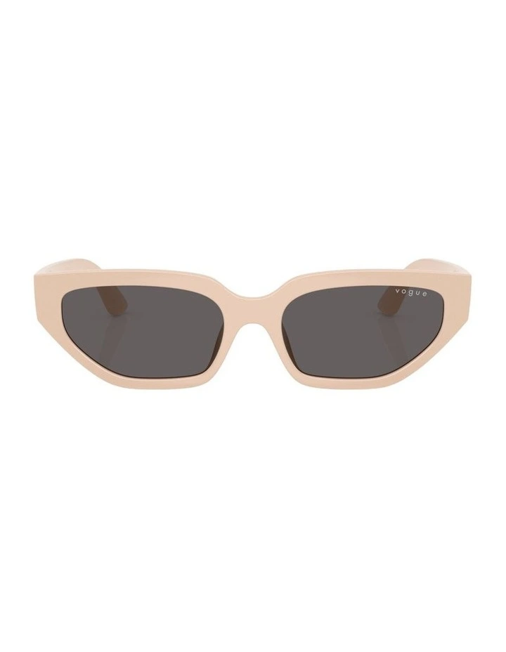 Nylon Sunglasses in Beige image 2