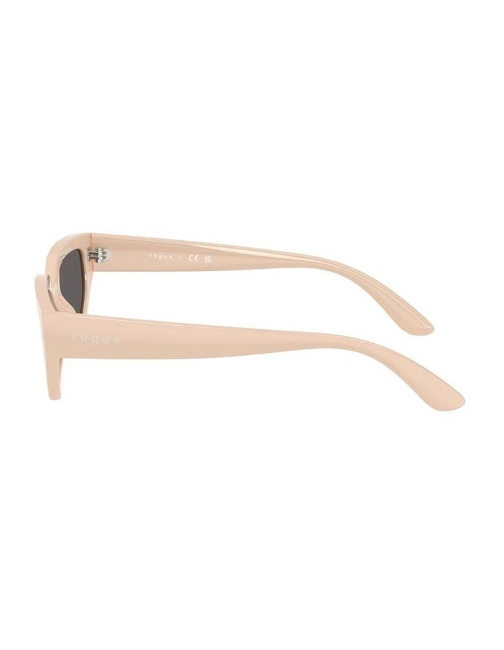 Nylon Sunglasses in Beige image 3