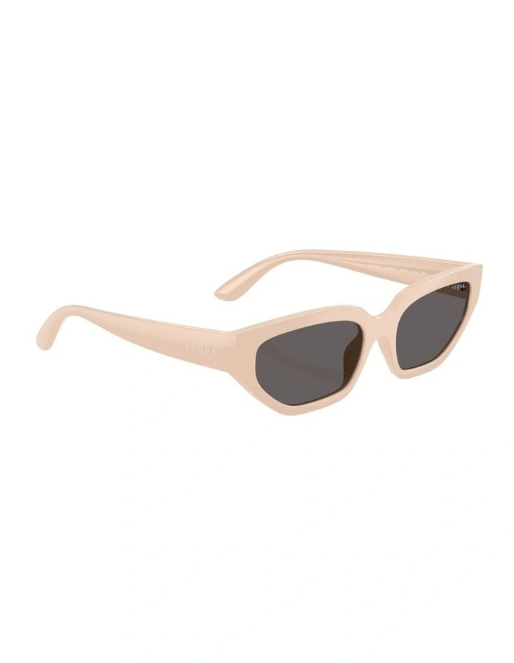 Nylon Sunglasses in Beige image 5