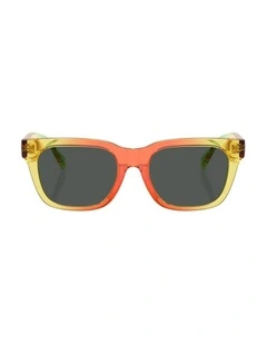 Injected Sunglasses in Yellow