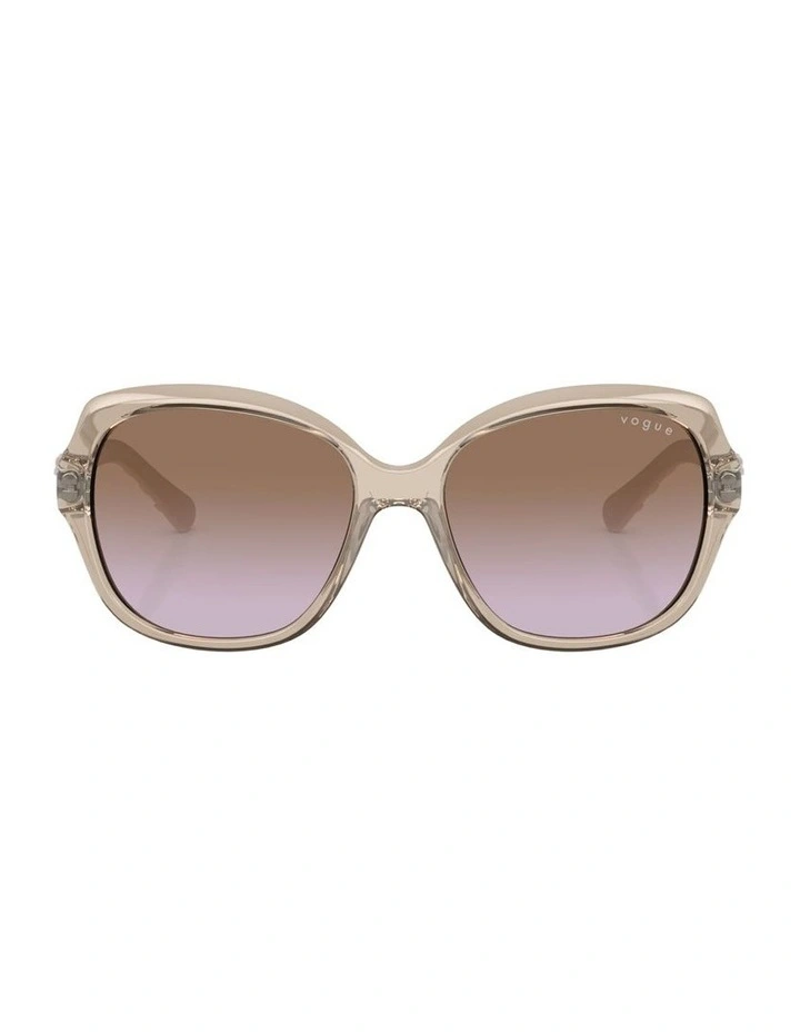 Injected VO2871S Sunglasses in Brown image 2