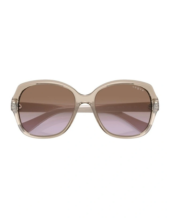 Injected VO2871S Sunglasses in Brown image 4