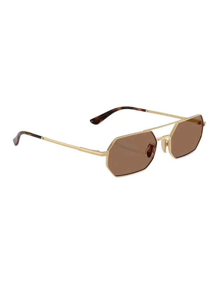 Metal Sunglasses in Gold image 3