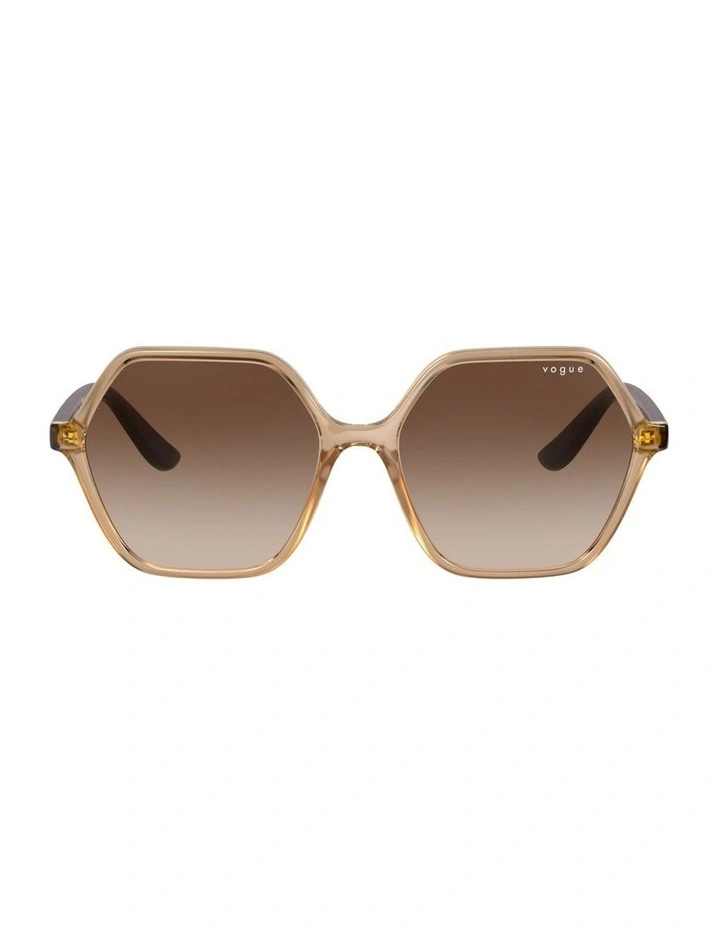 Injected VO5361S Sunglasses in Brown image 1