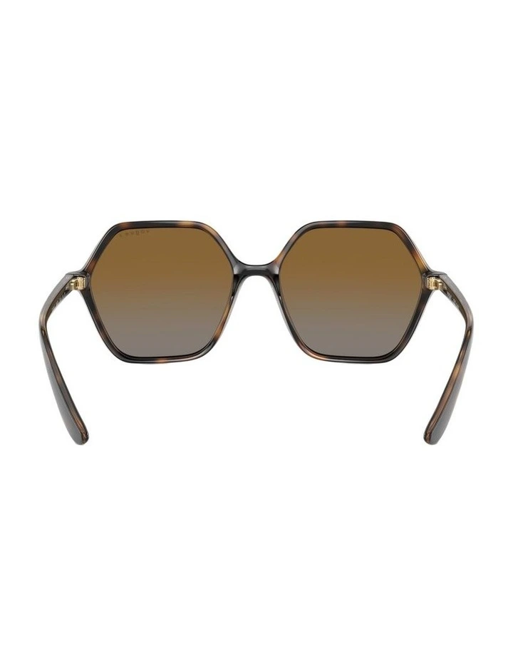 Injected Polarised Sunglasses in Brown image 3