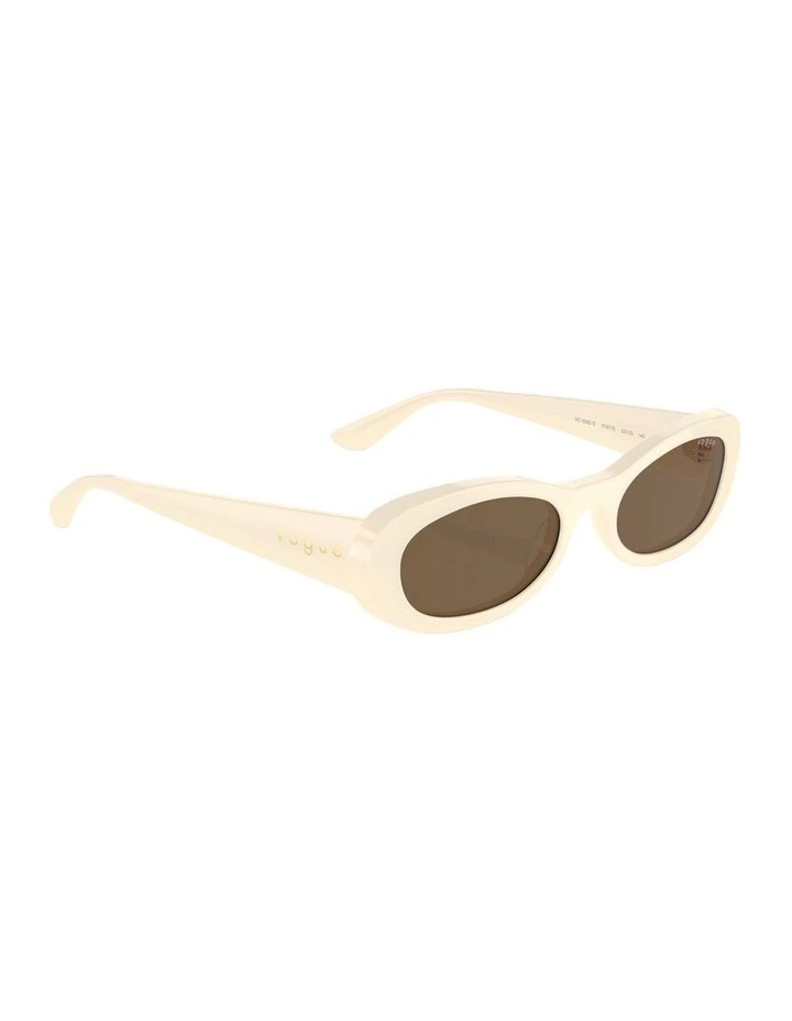 Acetate Sunglasses in White image 5