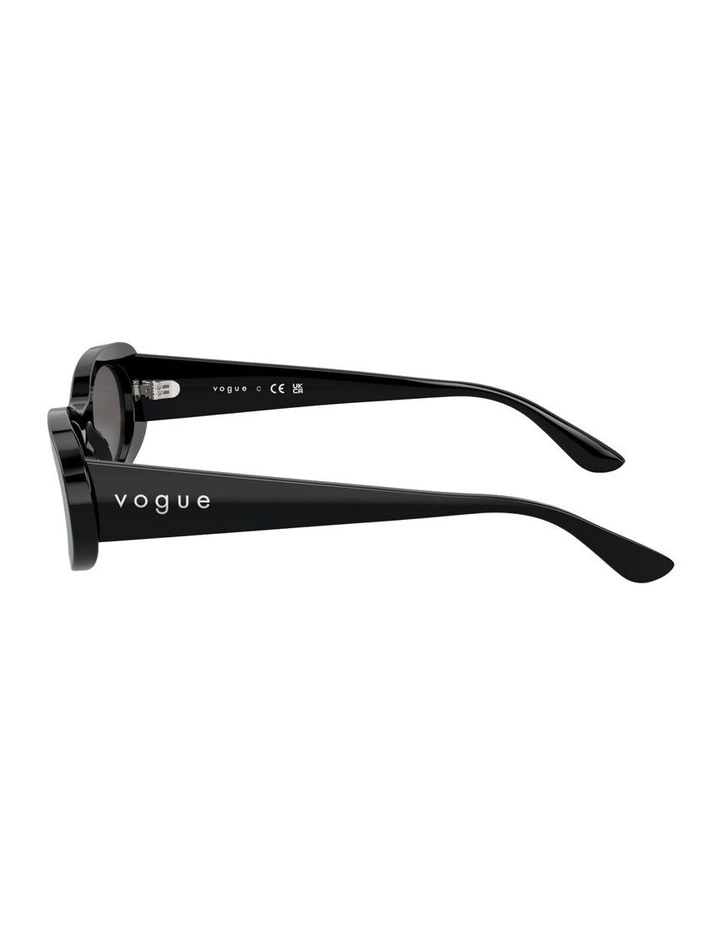 Acetate Sunglasses in Black image 3