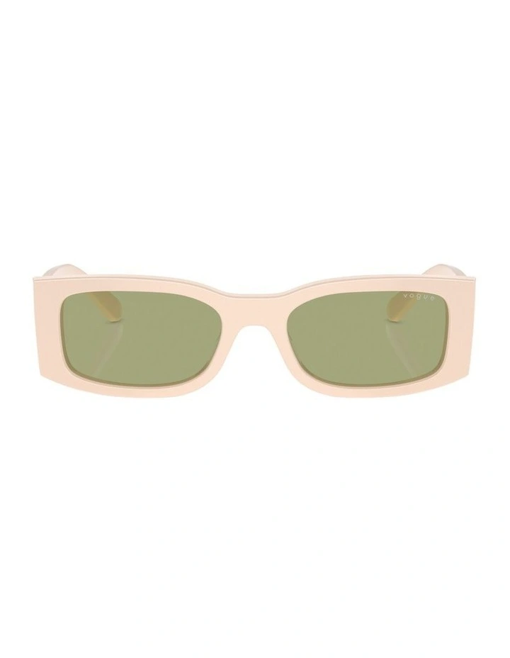 Acetate Sunglasses in Beige image 2