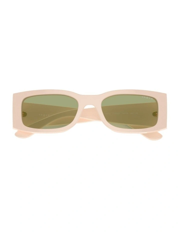 Acetate Sunglasses in Beige image 4
