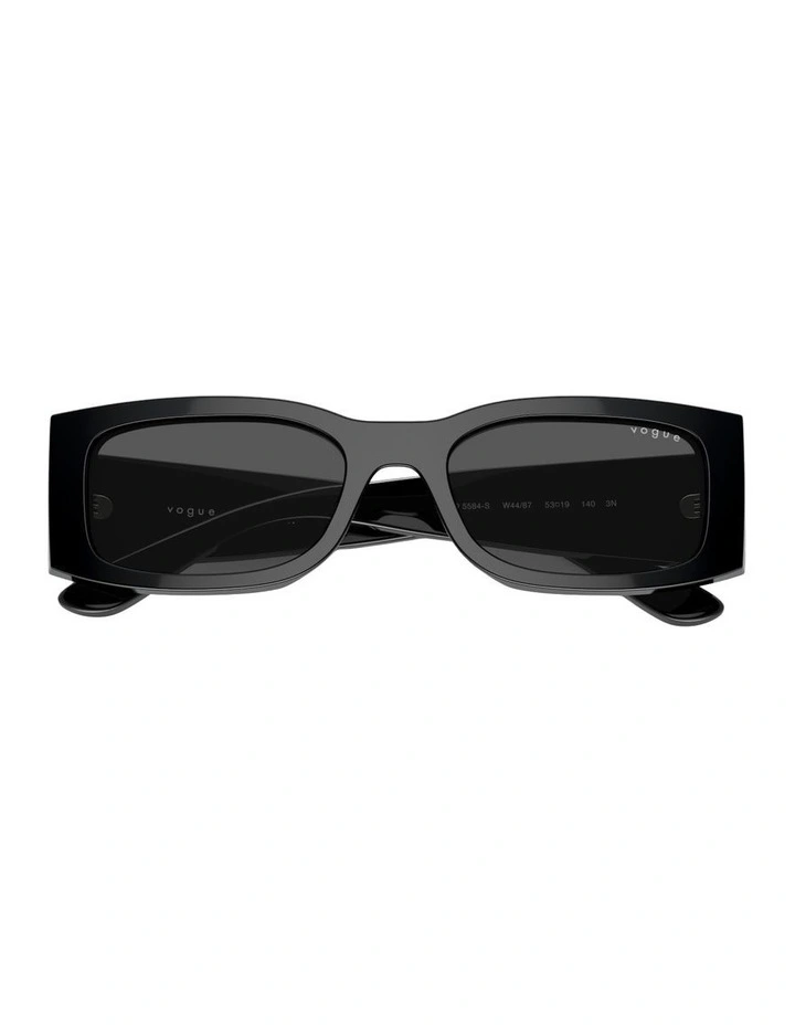 Acetate Sunglasses in Black image 4