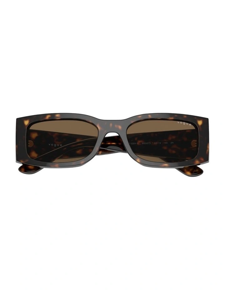 Acetate Sunglasses in Brown image 4