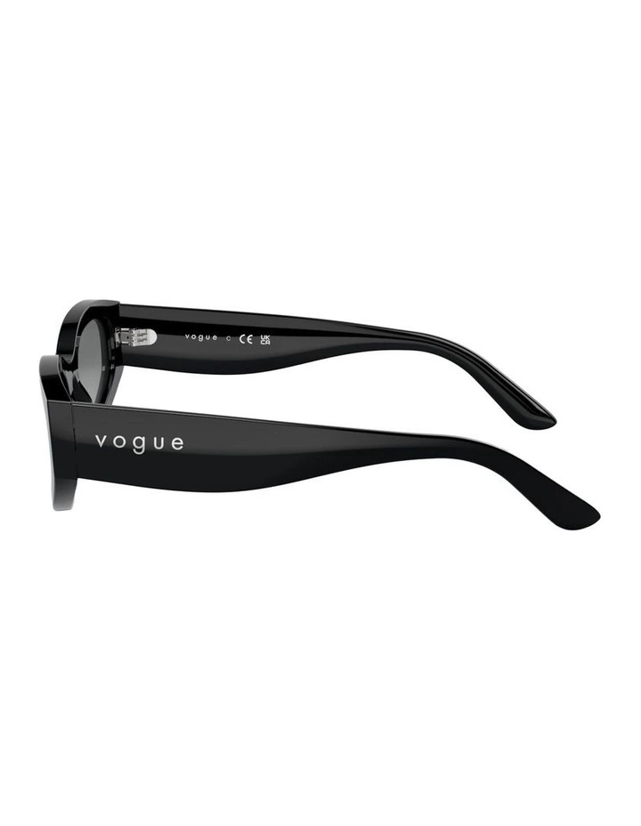 Acetate Sunglasses in Black image 2