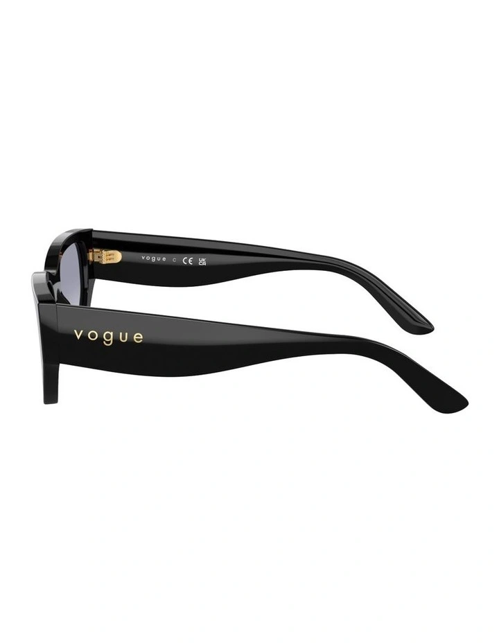 Acetate Sunglasses in Black image 2