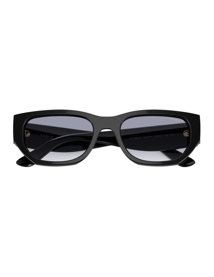 Acetate Sunglasses in Black image 4