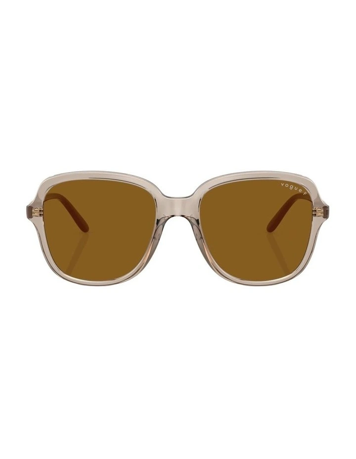 Nylon Polarised Sunglasses in Brown image 2