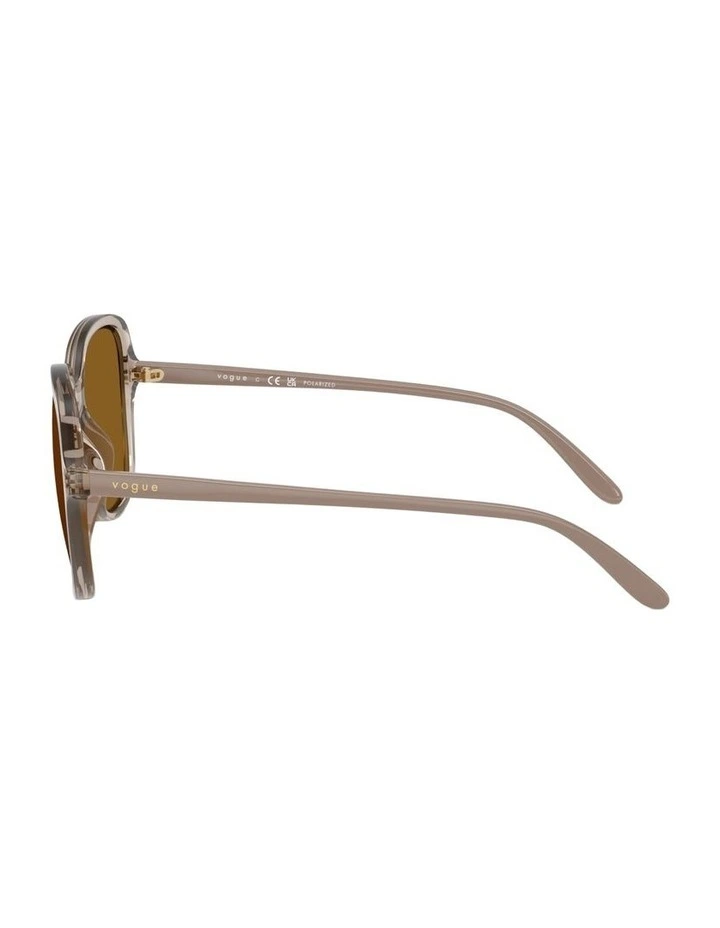 Nylon Polarised Sunglasses in Brown image 3