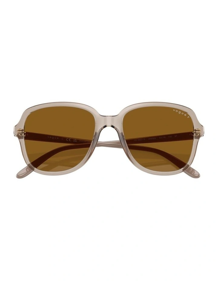 Nylon Polarised Sunglasses in Brown image 4