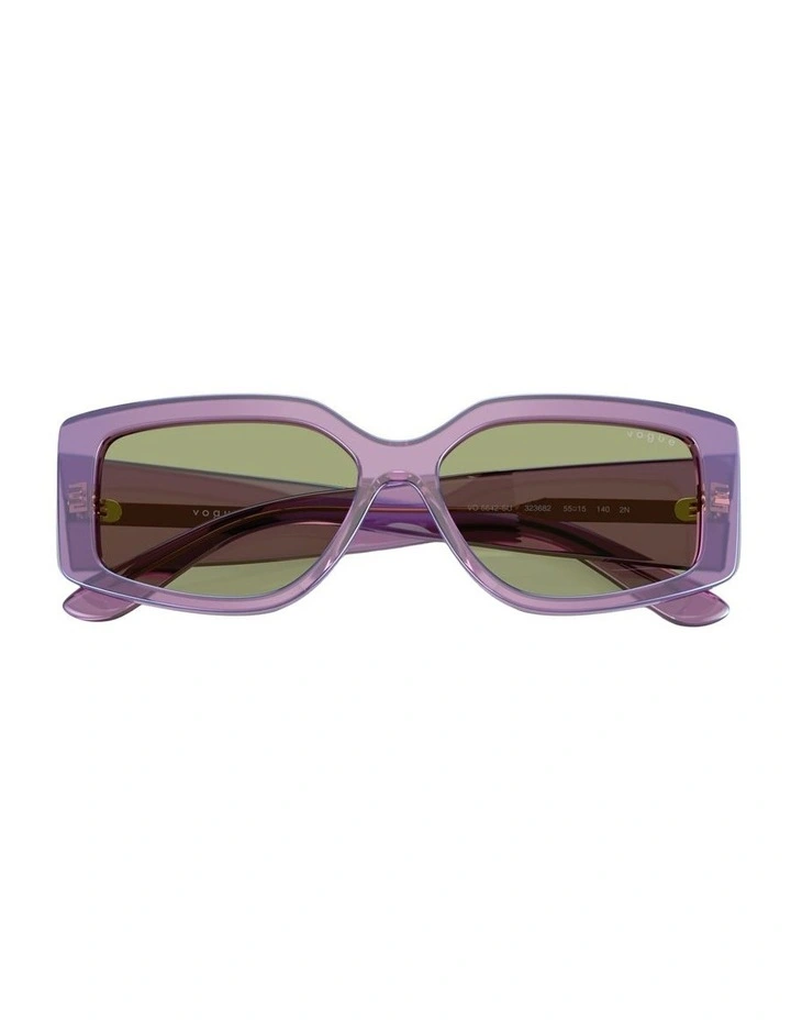 Acetate Sunglasses in Violet image 4