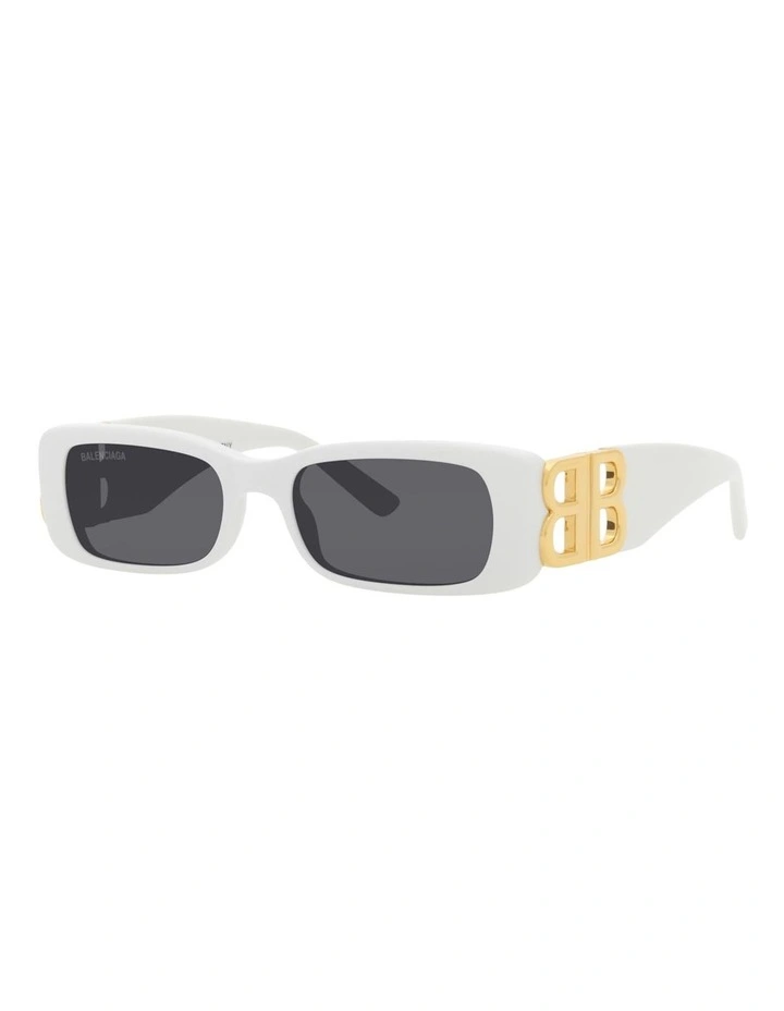 Balenciaga BB0096S Acetate Sunglasses in White image 1