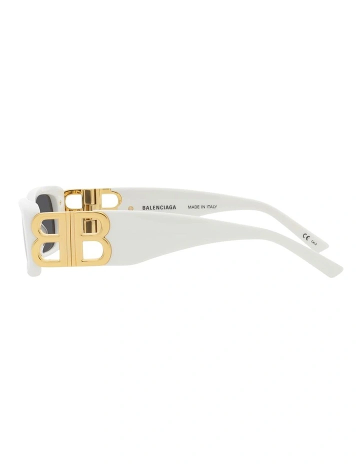 Balenciaga BB0096S Acetate Sunglasses in White image 3