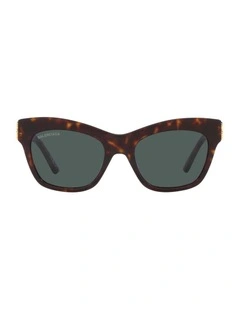 Balenciaga BB0132S Acetate Sunglasses in Brown